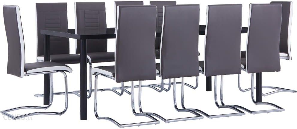 i-vidaxl-11-czesciowy-zestaw-jadalniany-obity-sztuczna-skora-szary-3053150